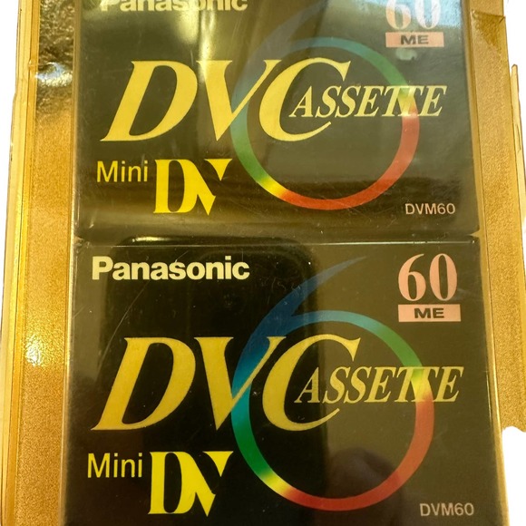 Panasonic Mini DV Tape 60 min Digital Video Cassette 2 Pack Unopened - Picture 2 of 5